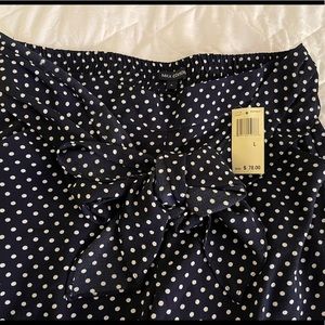Max Edition navy polka dot pants